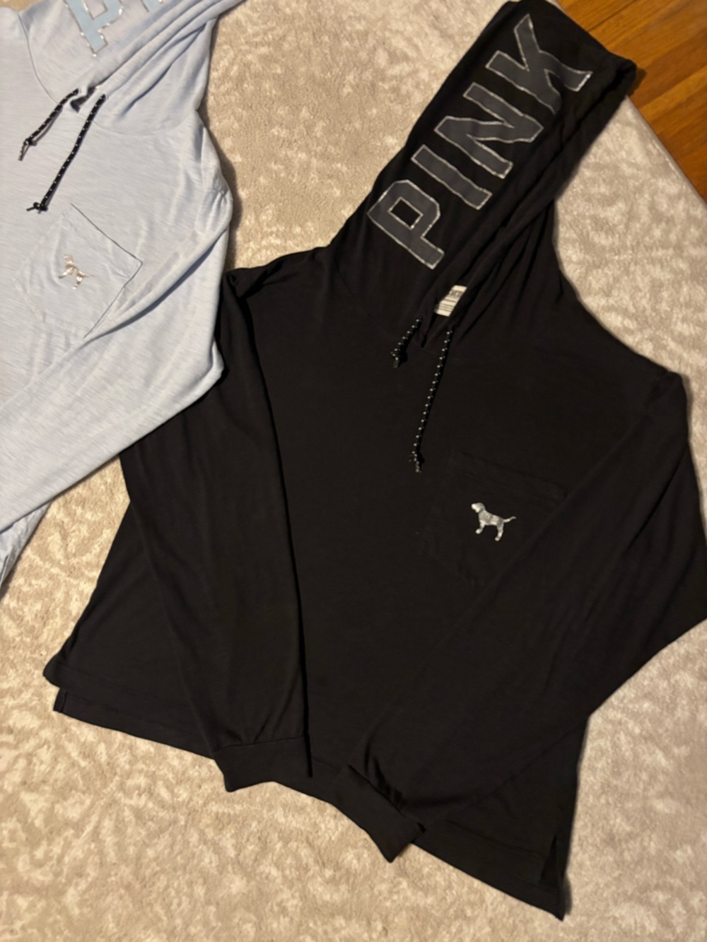 PINK Victoria's Secret - hooded lightweight long-sleeved top set - Picture 4 of 16